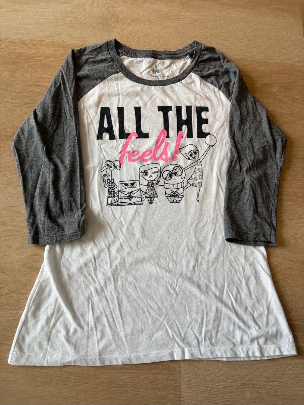 Disney Parks Pixar Inside Out All the Feels Raglan Tee S